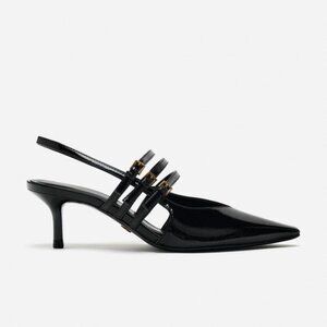 ZARA Sexy Strappy Slingback Heels 7.5